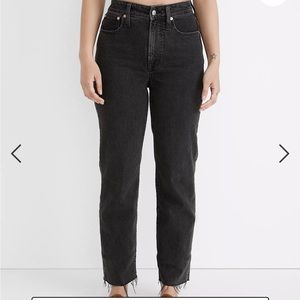 Madewell curvy vintage perfect straight jean in lunar wash